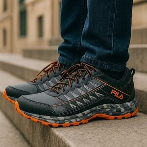 Fila Evergrand Trail men’s size 7EEEE 21.5 sneakers trail running/hiking camo